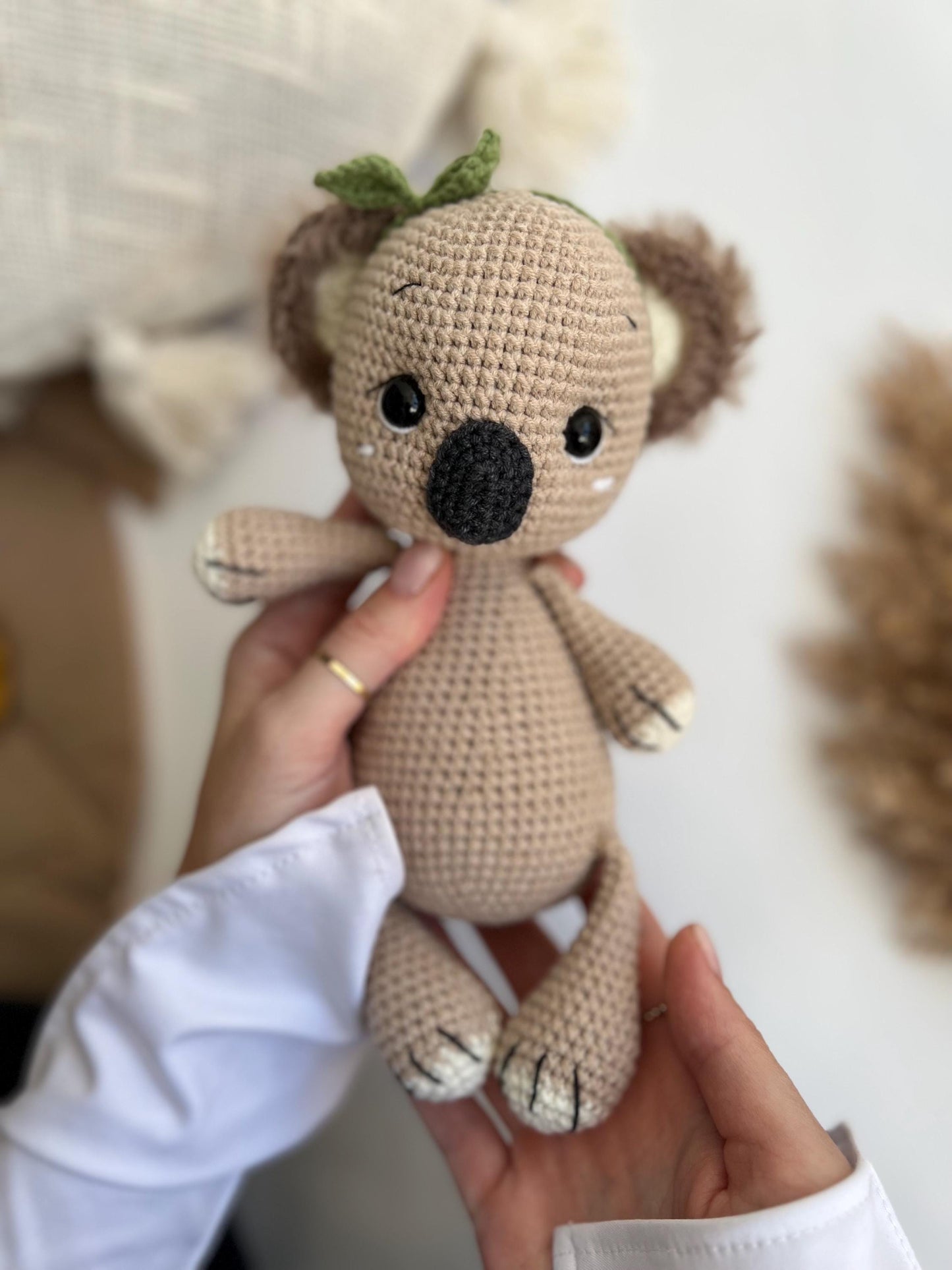 Koala amigurumi toy, black friday sale, australian crochet koala, handmade stuffed animal, organic baptism baby gift, newborn Christmas gift