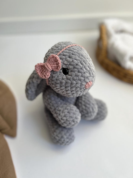 Amigurumi crochet bunny toy, stuffed animals, gender reveal gift, custom nursery decor