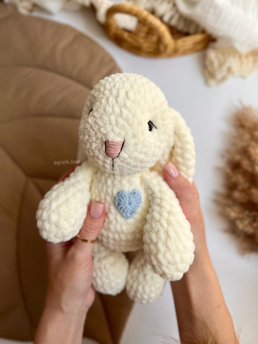 Custom crochet Christmas bunny, gender reveal gift, cute amigurumi rabbit, gender reveal gift idea, Black Friday sale, soft stuffed animals