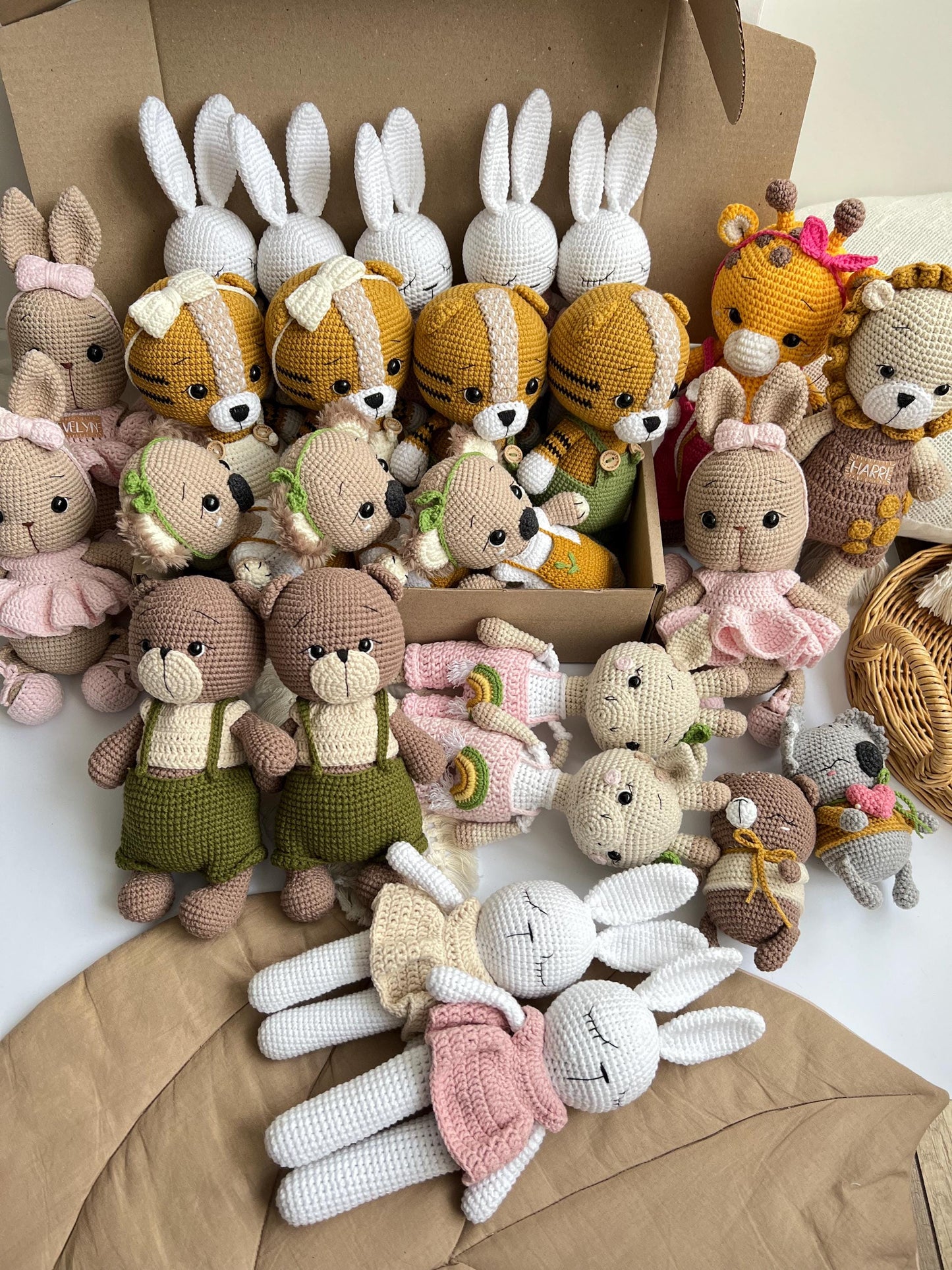 Handmade toys partnership, cute crochet toys in bulk, plush toys wholesale, bulk order toy, plush amigurumi animals, organic baby toys