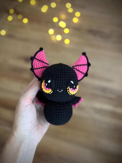 Spooky crochet bats, Halloween bats amigurumi, bat lovers gift, gothic home decor, first Halloween gift, spooky season decor