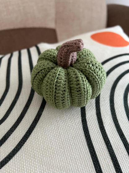 Fall crochet set of 3 pumpkins, Halloween pumpkin decor, autumn home decor, spooky season crochet pumpkin toy, toddler gift ideas