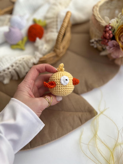 Crochet Easter Eggs Set, Easter Basket Stuffers, Amigurumi Easter Toys, Montessori Baby Toy, Easter Gift for Kids, Crochet Egg Play Set