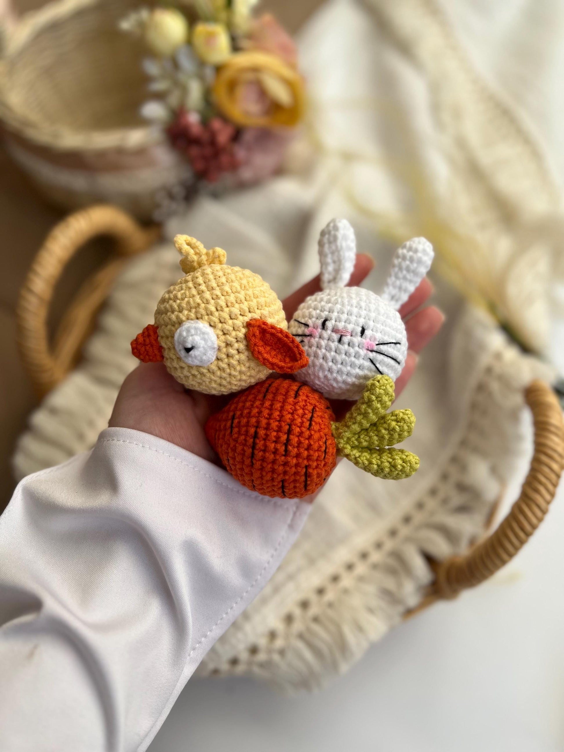 Crochet Easter Eggs Set, Easter Basket Stuffers, Amigurumi Easter Toys, Montessori Baby Toy, Easter Gift for Kids, Crochet Egg Play Set